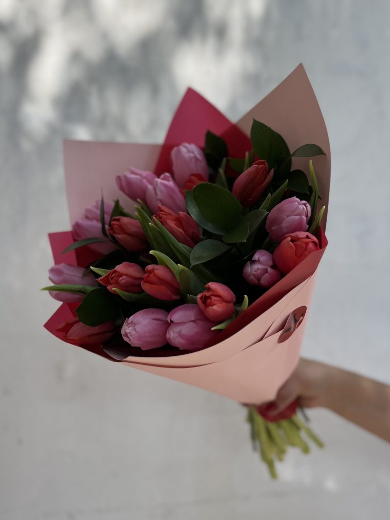 AMOR: Ramo 20 Tulipanes Bicolor